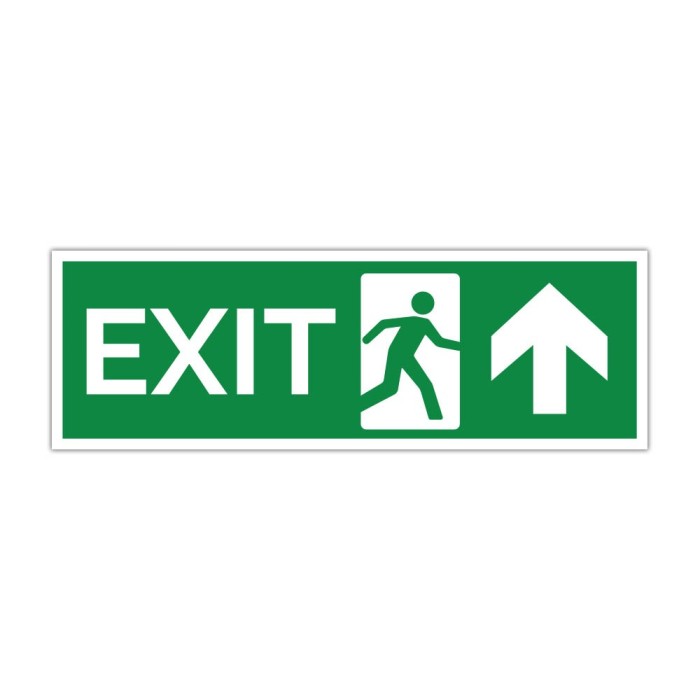 Indicator evacuare EXIT &icirc;nainte
