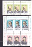 1998 LP 1463 PERSONALITATI GERMANE DIN BANAT SERIE in triptic MNH