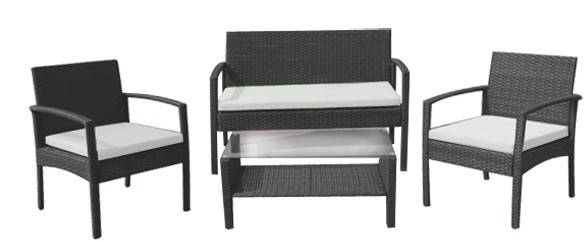 Set mobilier terasa,gradina RAKI PARA din ratan 4 piese masa, canapea si 2 scaune cu brate culoare cafea Set mobilier terasa,gradina RAKI PARA din ratan 4 piese masa, canapea si 2 scaune cu brate culoare cafea
