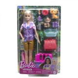 BARBIE YOU CAN BE SET PAPUSA CU DOUA ANIMALUTE DIN JUNGLA, BARBIE - I Can Be