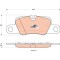 TRW GDB1849 COTEC set placute frana,frana disc