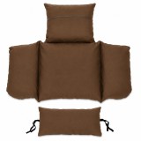 Cumpara ieftin Perna pentru fotoliu suspendat tip cuib, maro, detasabila cu fermoar, lavabila, poliester 165 g/mp