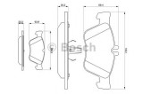 Set placute frana,frana disc MERCEDES E-CLASS (W211) (2002 - 2009) BOSCH 0 986 494 001