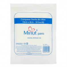 MINUT Comprese sterile 10/8 x 50buc 23gr