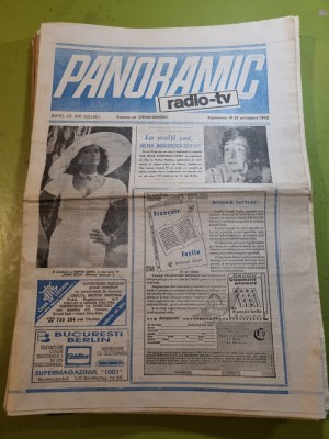 panoramic radio tv 19 - 25 octombrie 1992 foto