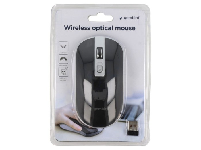 Mouse optic wireless 10m 4 butoane USB A