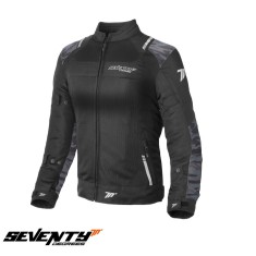 Geaca (jacheta) femei pentru scuter - motocicleta Racing vara Seventy model SD-JR54 culoare: negru/camuflaj Negru/camuflaj XXL (63/64cm)