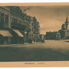 3927 - CONSTANTA, Market Ovidiu, Romania - old postcard, CENSOR - used - 1916