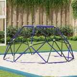 Dome Cățărări Copii vidaXL, 255cm, 200kg, 3-10 Ani, Exterior, Albastru/Galben, Oțel Vopsit, Sigur &amp; Distractiv