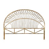 Tăblie de Pat DKD Home Decor Natural Ratan 177 x 4 x 131 cm