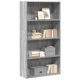 VidaXL Bibliotecă, gri sonoma, 80x30x152 cm, lemn prelucrat 857945