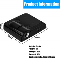 Set 2 Leduri usa proiector Logo BMW Seria 1 / 2 / 3 / 4 / 5 / E46/X3/X5 foto