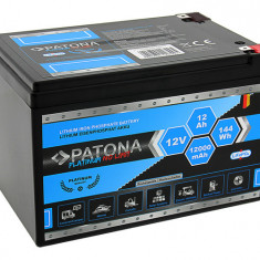 Baterie PATONA Platinum LiFePO4 12V 12Ah 144Wh 12.000mAh