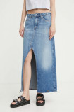 Tiger Of Sweden fusta jeans Tillis culoarea bej, maxi, evazati, S72324002