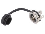 Conector soclu USB A montare pe panou IP54