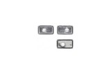 Set Lampa semnalizare aripa tuning Porsche 911 , 968, VW Caddy 1, Golf 2 , Jetta , Passat B3/B2, Polo 86C , Audi 80 , 90 ,100 , A6 clar-silver optic