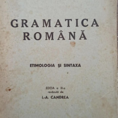 GRAMATICA ROMANA. ETIMOLOGIA SI SINTAXA de H. TIKTIN, EDITIA A III-A 1945 CVP
