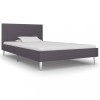 Cadru de pat, gri, 90 x 200 cm, material textil