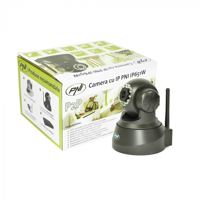 Resigilat : Camera cu IP PNI IP651W, P2P, PTZ, wireless