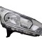 Far Ford Transit/Tourneo Connect, 10.2015-, fata, Dreapta, cu daytime running light; H15+H7+PWY24W+W5W; electric; semnalizare alba, silver; cu motor,