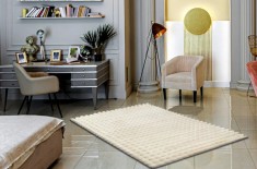 Blanita Lop Covor Antiderapant Efect 3D - 60x100, Crem foto