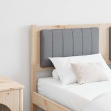vidaXL Tăblie tapițată Maro 135 cm Lemn de pin masiv și stofă 879069