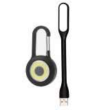 Cumpara ieftin lampa usb laptop iluminare tastatura, lanterna carabiniera camping, set iluminare usb portabil, lampa usb flexibila 16.8 cm, lanterna pentru rucsac bi