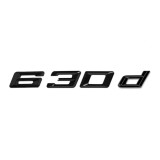 Emblema 630d spate portbagaj BMW, negru