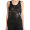 Top dama SAINT LAURENT ROUND NECK TANK 603277 YBOI21081 Negru