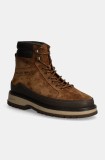 Gant pantofi de piele intoarsa Clafton barbati, culoarea maro, 29643742 G771