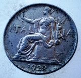7.580 ITALIA 1 LIRA 1922, Europa, Nichel