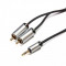 Cablu audio Serioux Premium Gold Jack 3.5mm Male - 2x RCA Male 1.5m