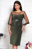 Rochie de Ocazie Principesa Verde - 48Marimea, Yves