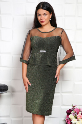 Rochie de Ocazie Principesa Verde - 60Marimea foto