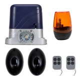 Kit automatizare porti autoportante PNI AP800D, motor, fotocelule, telecomanda, lampa, 230V, 1100 N si 800KG poarta culisanta