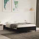 VidaXL Cadru de pat fără saltea, negru, 140x190 cm, catifea 347320