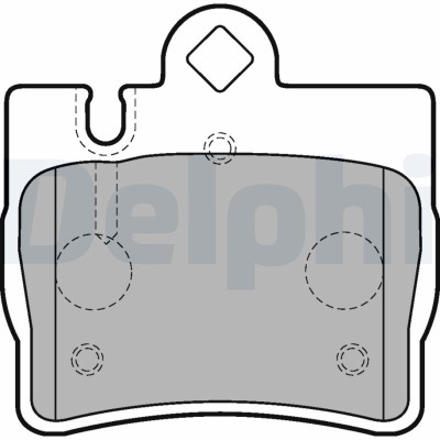 DELPHI LP1697 set placute frana,frana disc foto