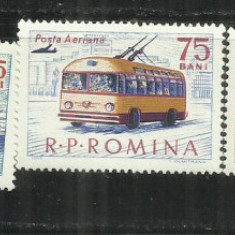 ROMANIA 1963 - MIJLOACE DE TRANSPORT, MNH - LP 565