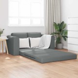 Canapea Pat 2 &icirc;n 1 Gri &icirc;nchis 148x71x83 cm Stofă