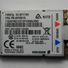 Modul 3G Laptop Ericsson F3507g WWAN Mobile Broadband MiniPCI Express Mini-Card NewTechnology Media