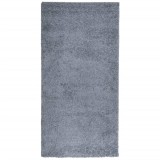 Cumpara ieftin Covor pufos &quot;PAMPLONA&quot; fire inalte, albastru modern 100x200 cm