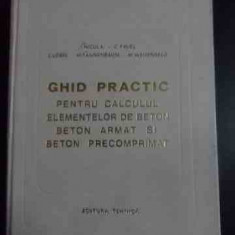 Ghid Practic Pentru Calculul Elementelor De Beton Beton Armat - I.nicula C.pavel L.lobel M.tannenbaum M.weisenberg,544103