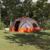 VidaXL Cort de Camping Gri și portocaliu 475 x 475 x 235 cm Poliester 42000995