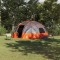 vidaXL Cort de Camping Gri și portocaliu 475 x 475 x 235 cm Poliester 42000995