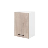 Dulap Suspendat Perete Bucatarie Praktik 40 Leziter, 1 Usa, Stejar Sonoma/Alb, 40x58x31cm