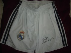 PANTALONI SCURTI DE COPII VARSTA 4-5 ANI TALIE 26 CM REAL MADRID foto