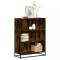 Gossi biblioteca, stejar fumuriu, 80,5x35x107,5 cm, lemn prelucrat