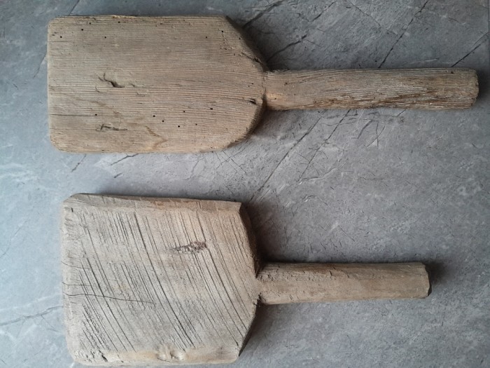 Lot 2 maiuri lemn mai vechi popular traditional Romania artizanal