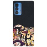 Husa compatibila cu Motorola Edge 20 Lite model Cartoons party, Silicon, TPU, Viceversa, Transparent, Carcasa