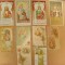 B878-I-SANTINI-Lot 42 buc. Semne carte religioase vechi litografice anii 1900.